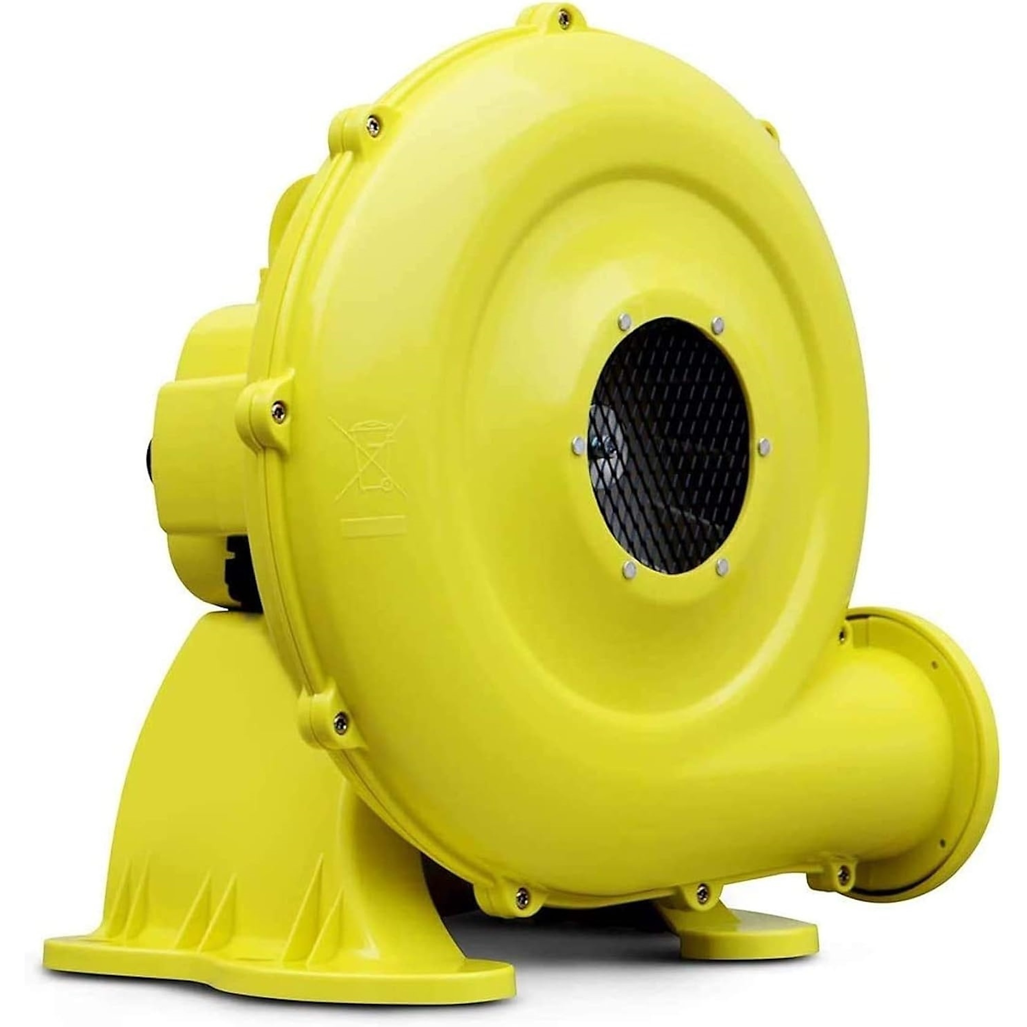 EdenDirect 11 in. 1 fan speeds Drum Fan in Yellow with Silent Mode
